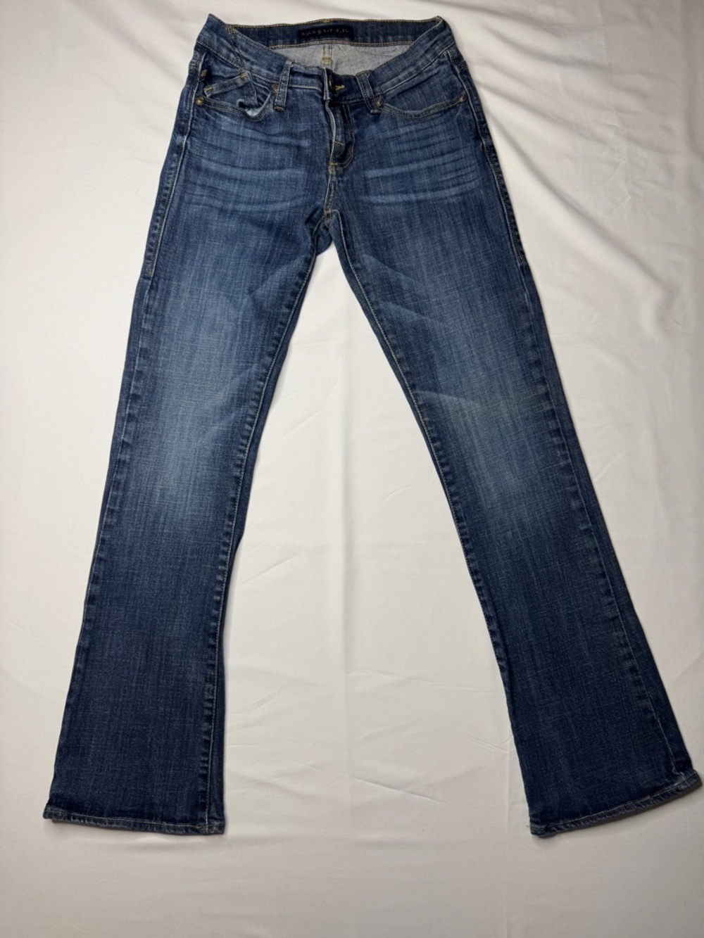 Rock & Republic Kasandra Bootcut Jeans Size 2S Dark Wash Rhinestone Y2K Denim